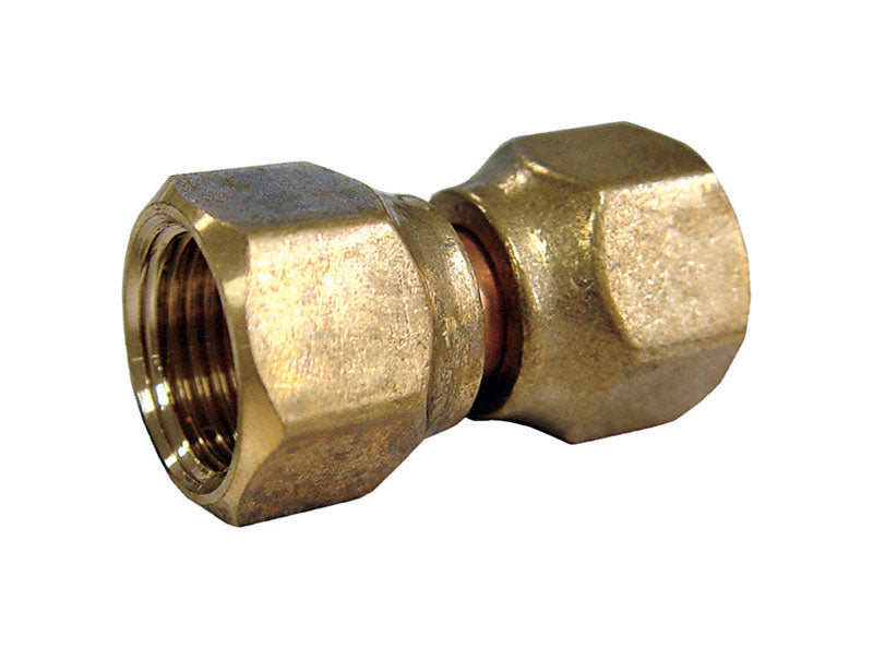 JMF Company 1/2 in. Flare X 1/2 in. D Flare Brass Swivel Connector