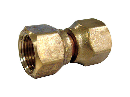 JMF Company 1/2 in. Flare X 1/2 in. D Flare Brass Swivel Connector