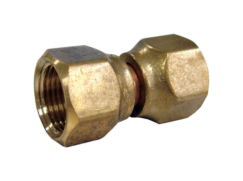 JMF Company 5/8 in. Flare X 5/8 in. D Flare Brass Swivel Connector