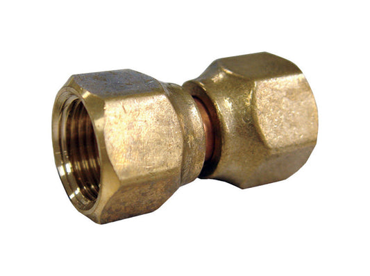 JMF Company 5/8 in. Flare X 5/8 in. D Flare Brass Swivel Connector