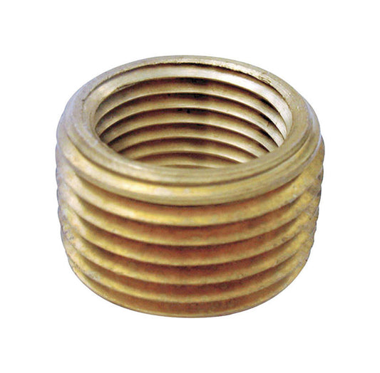JMF Company 3/4 in. MPT X 1/2 in. D FPT Brass Pipe Face Bushing
