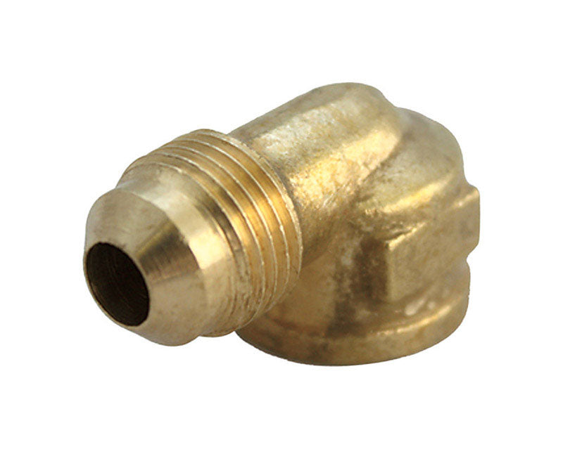 JMF Company 1/4 in. Flare X 1/8 in. D FPT Brass 90 Degree Elbow