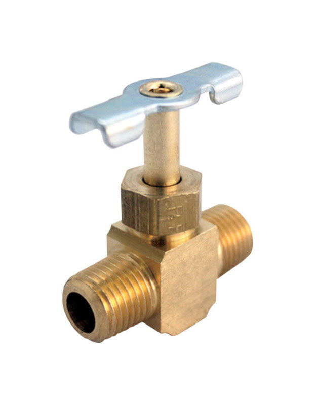 JMF Company 1/8 in. 1/8 in. Brass Needle Valve