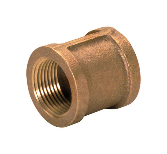 JMF Company 1/4 in. FPT X 1/4 in. D FPT Red Brass Coupling