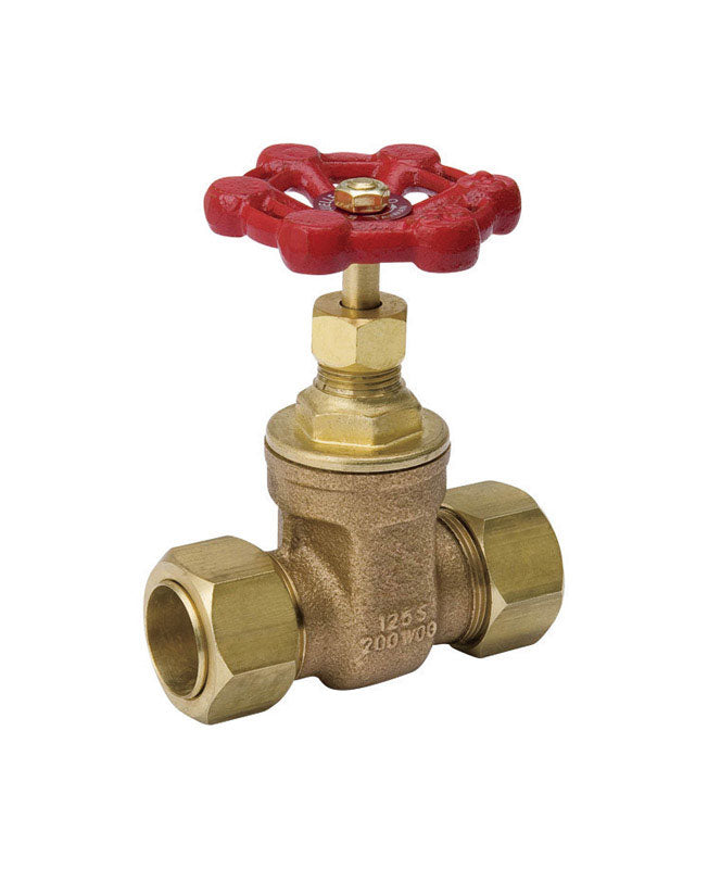 B&K ProLine 1/2 in. Comp x Comp Brass Gate Valve