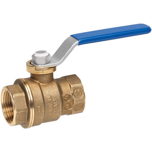 Homewerks 2 in. Brass FIP Ball Valve Full Port Quarter-Turn Lever For Water/Oil/Gas
