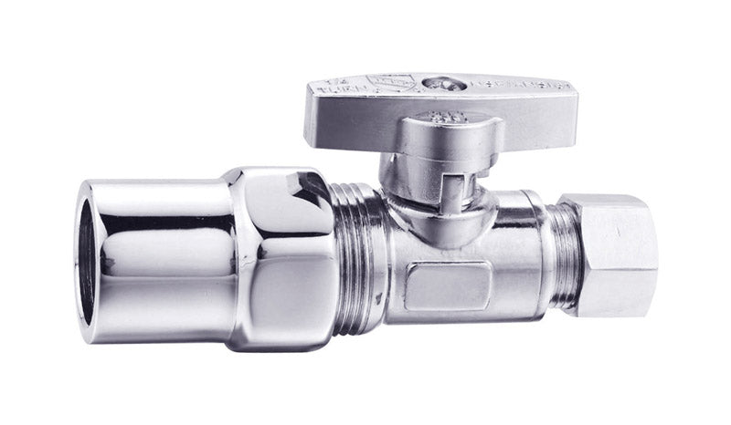 Keeney CPVC Compression Brass Straight Stop Valve