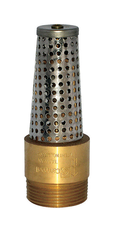 Campbell 1 in. D X 1-1/4 in. D Brass Spring Loaded Check Valve