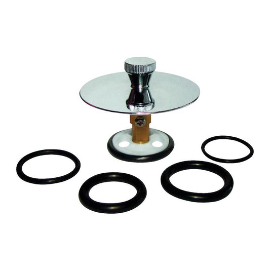 Keeney 2 in. Polished Chrome Metal/Plastic Tub Drain Stopper