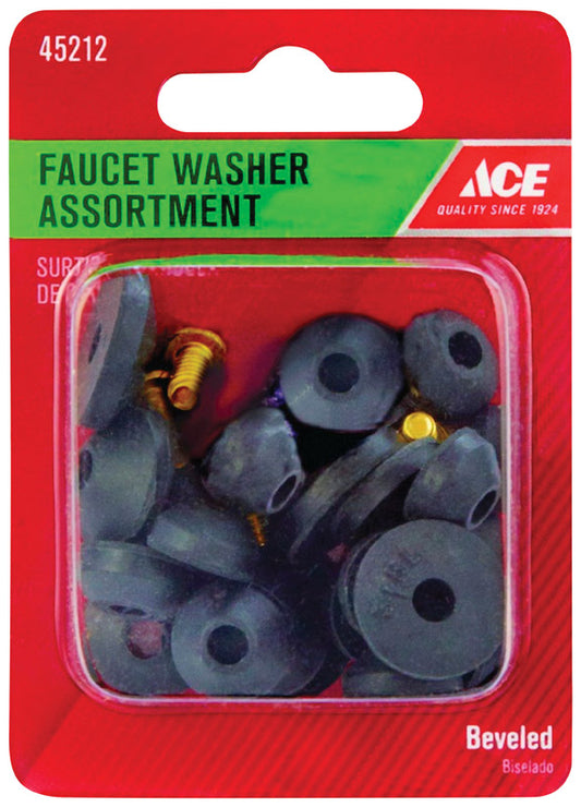 Ace Assorted in. D Rubber Faucet Washer 1 pk