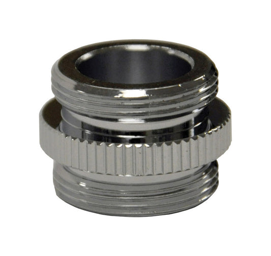 Danco Male Thread 3/4 in.-27M x 3/4 in.-27 Chrome Plated Aerator Adapter