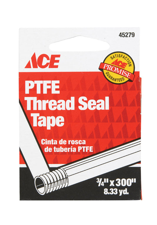 Ace White 3/4 in. W X 300 in. L Thread Seal Tape