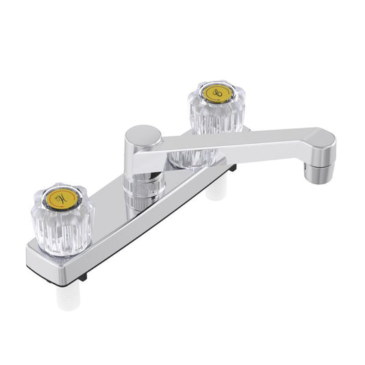 Home Plus Two Handle Chrome Kitchen Faucet