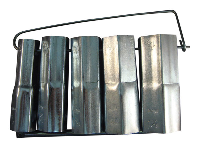 Ace Shower Valve Socket Wrench Set Silver 5 pc