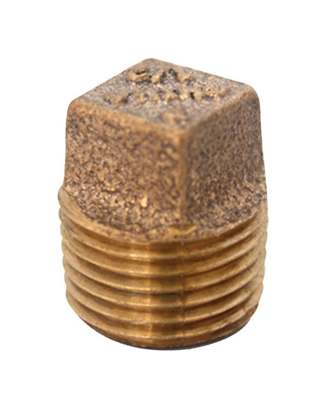 JMF Company 1-1/4 in. MPT Male Red Brass Plug