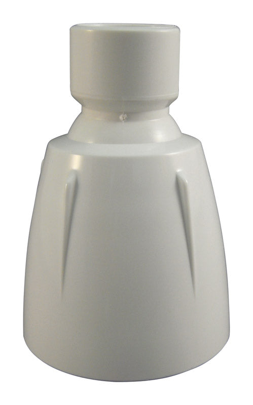 Ace White Plastic 6 settings Showerhead 2.5 gpm