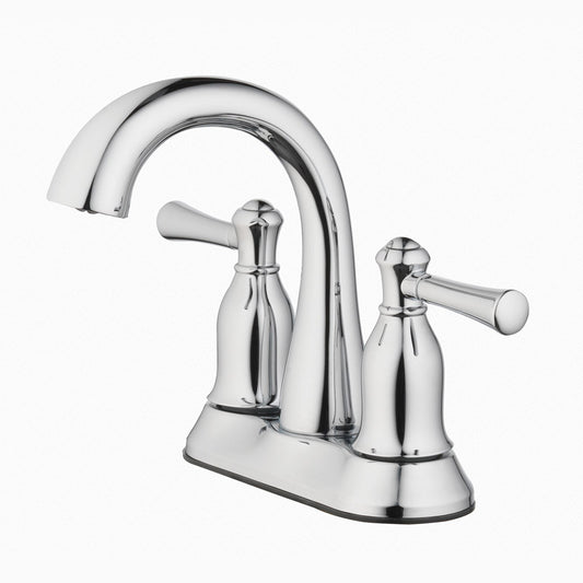 OakBrook Verona Chrome Modern Two-Handle Bathroom Sink Faucet 4 in.