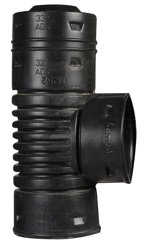 Advanced Drainage Systems 3 in. Snap X 3 in. D Snap Polyethylene 10 in. Blind Tee 1 pk