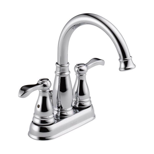 Delta Porter Chrome Traditional Centerset Bathroom Sink Faucet 4 in.