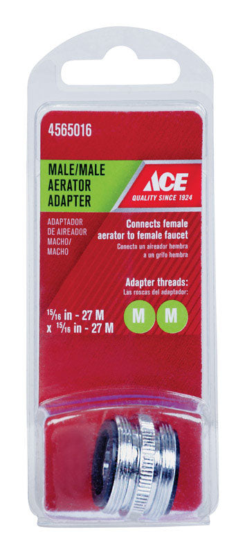 Ace Male Thread 15/16 in.-27M Chrome Aerator Adapter