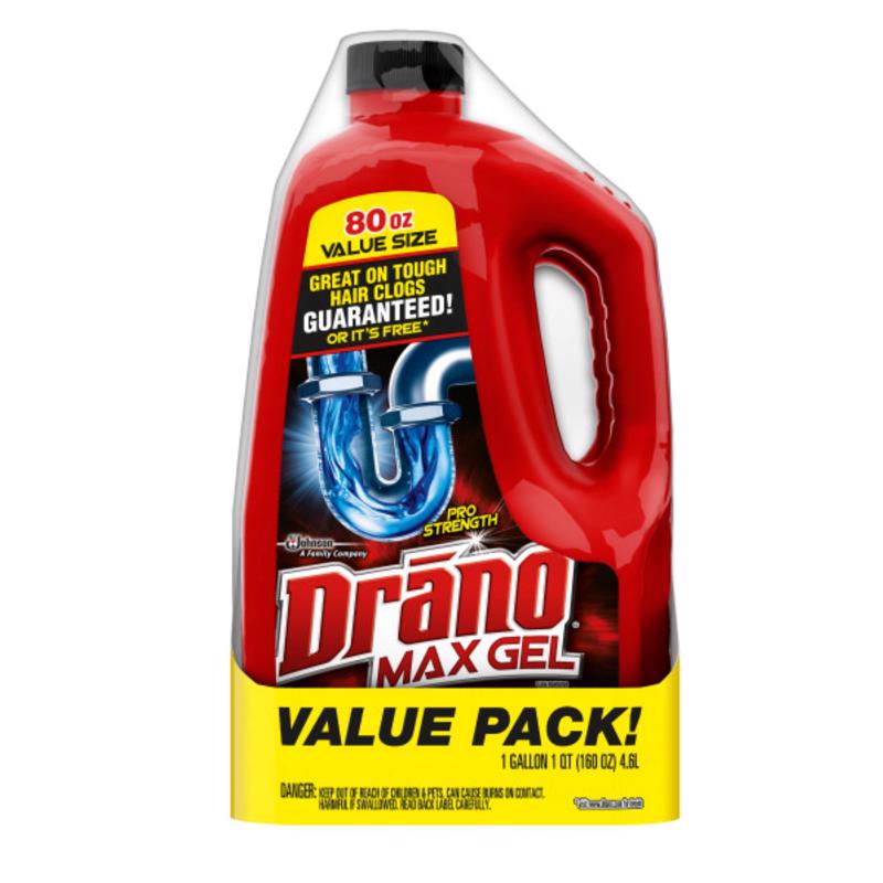 Drano Professional Strength Gel Drain Clog Remover 80 oz
