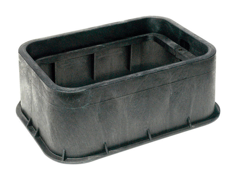 NDS 19 in. W X 6 in. H Rectangular Valve Box Extension Black