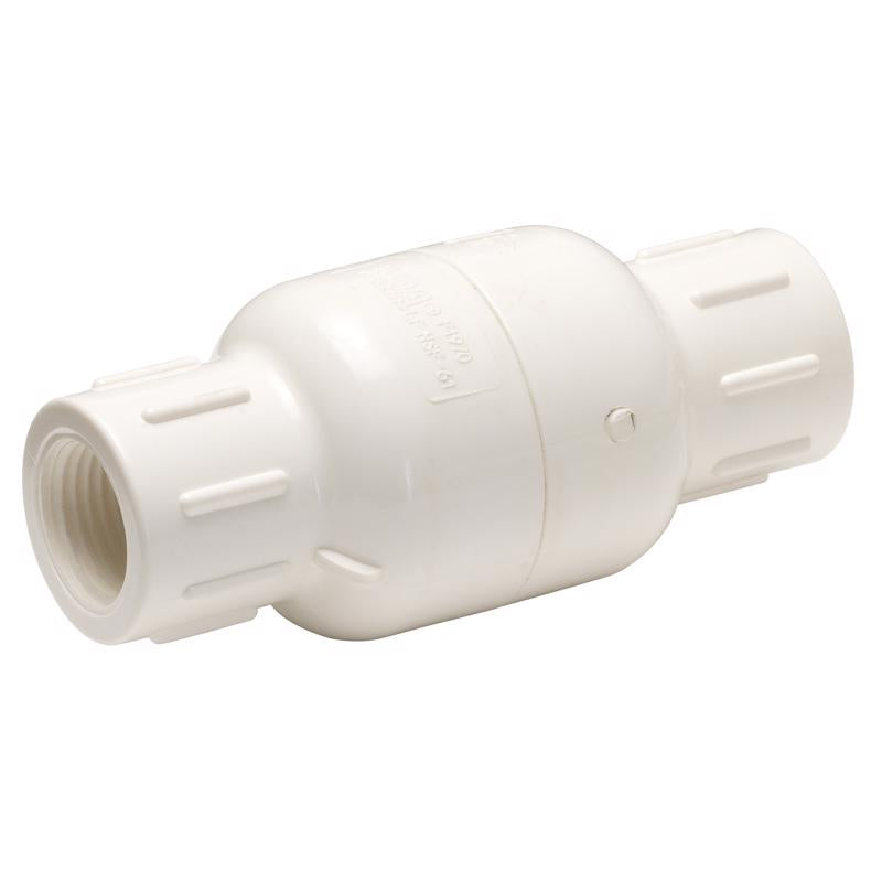 Homewerks 1-1/2 in. D X 1-1/2 in. D FIP PVC Spring Loaded Check Valve