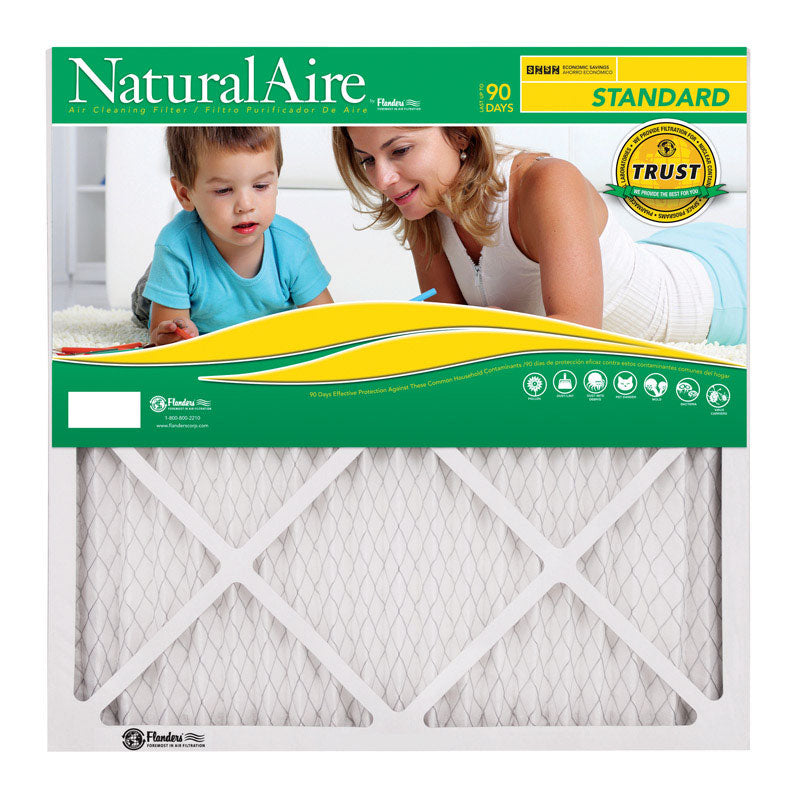 NaturalAire 30 in. W X 30 in. H X 1 in. D Synthetic 8 MERV Pleated Air Filter 1 pk