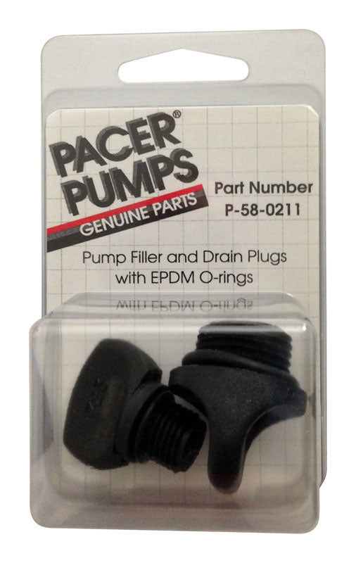 Pacer 1.5 in. H X 2.8 in. W X 4.5 in. L Drain and Fill Plug Kit For P-58-0211