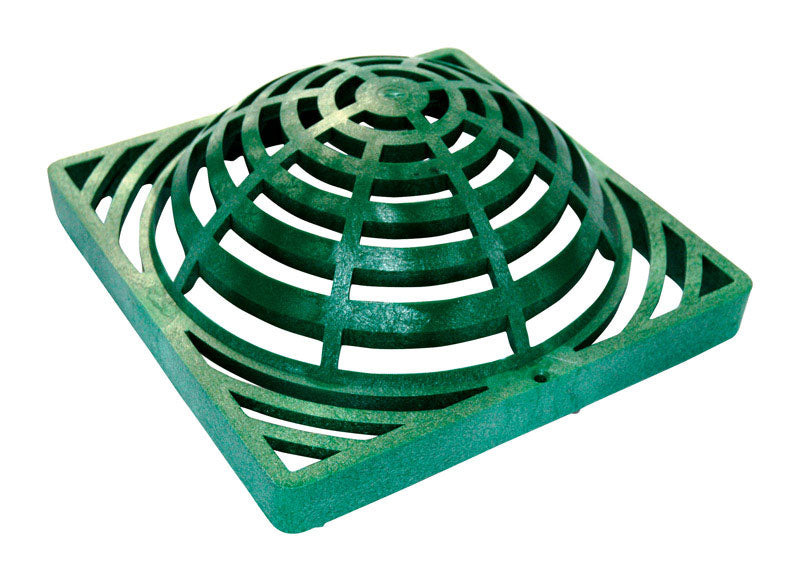 NDS 9 in. Green Square Polyolefin Atrium Grate