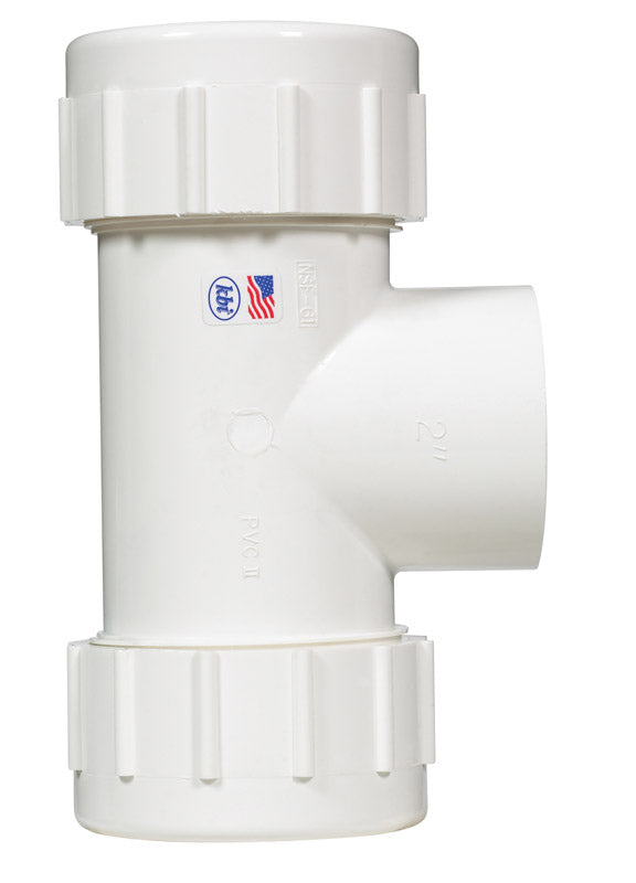 Homewerks Schedule 40 2 in. Compression X 2 in. D FPT PVC Tee 1 pk