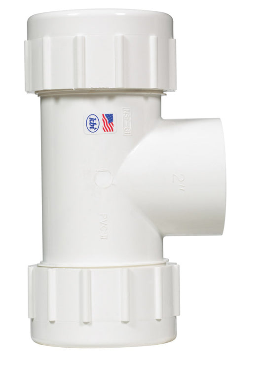 Homewerks Schedule 40 2 in. Compression X 2 in. D FPT PVC Tee 1 pk