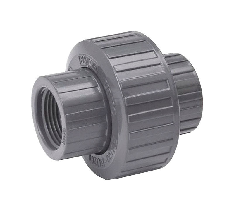B&K ProLine Schedule 80 1/2 in. FPT each X 1/2 in. D Threaded PVC Union 1 pk