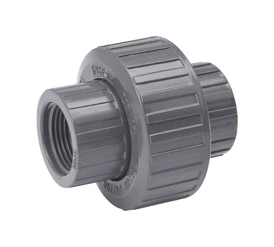 B&K ProLine Schedule 80 1/2 in. FPT each X 1/2 in. D Threaded PVC Union 1 pk