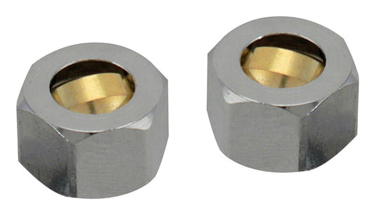 Plumb Pak 3/8 in. Compression in. Brass Coupling Nut