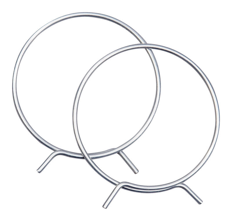 Deflect-O 4 in. D Silver Aluminum Adjustable Vent Clamp