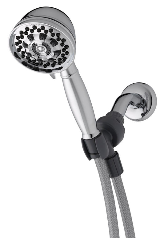 Waterpik PowerSpray Chrome 6 settings Handheld Showerhead 1.8 gpm