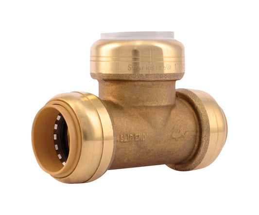 SharkBite Push to Connect 1 in. CTS X 1 in. D CTS Brass Slip Tee