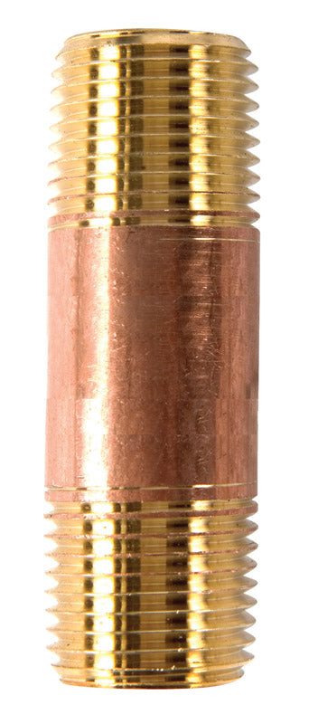 Anderson Metals 1/2 in. MPT in. X 1/2 in. D MPT Red Brass Nipple 2-1/2 in. L