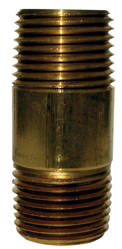 JMF Company 1/8 in. MPT Brass Nipple 4 in. L