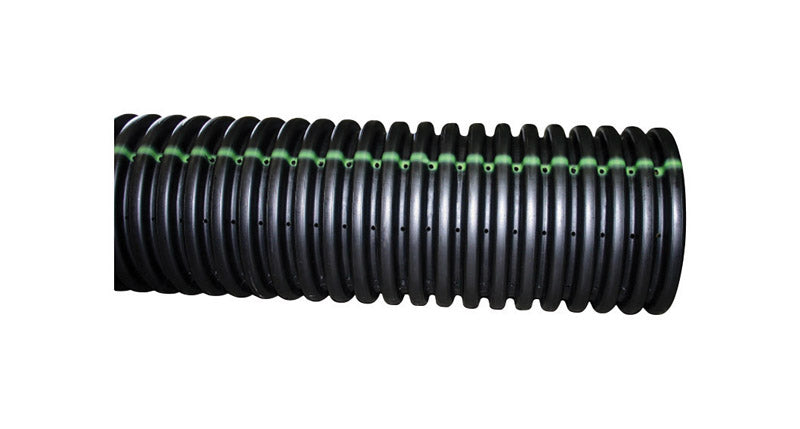 Advanced Drainage Systems 3 in. D X 10 ft. L Polyethylene Slotted Single Wall Perforated Drain Pipe