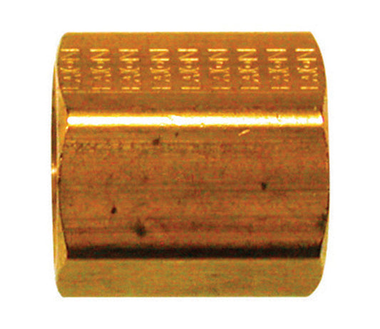 JMF Company 3/8 in. Flare X 3/8 in. D Flare Yellow Brass Inverted Union