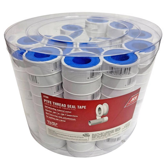 Ace White 1/2 in. W X 260 in. L Thread Seal Tape 9.5 oz
