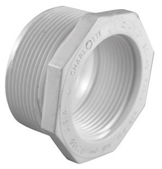 Charlotte Pipe Schedule 40 3/4 in. MPT X 1/2 in. D FPT PVC Reducing Bushing 1 pk
