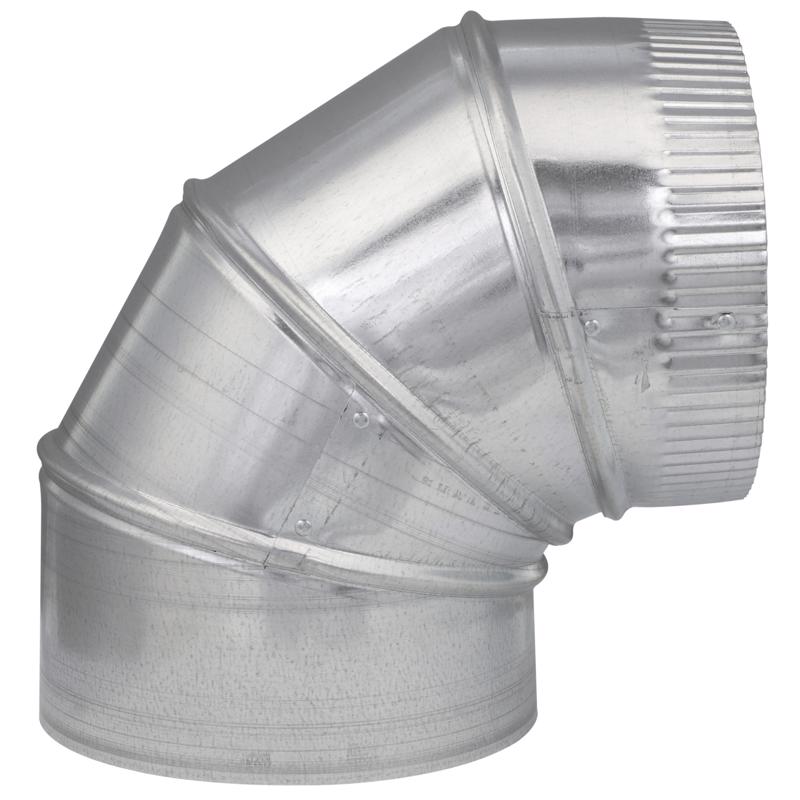 Imperial 7 in. D X 7 in. D Adjustable 90 deg Galvanized Steel Furnace Pipe Elbow
