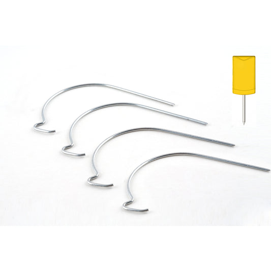 Hangman Silver J-Hooks 30 lb 4 pk