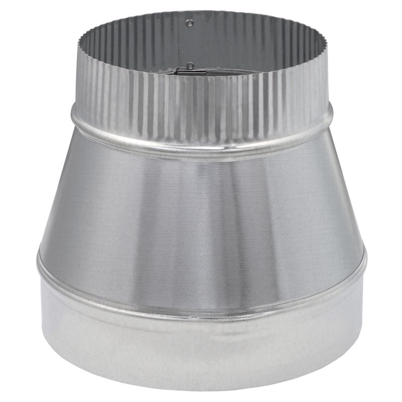 Imperial 8 in. D X 6 in. D Galvanized Steel Furnace Pipe Reducer