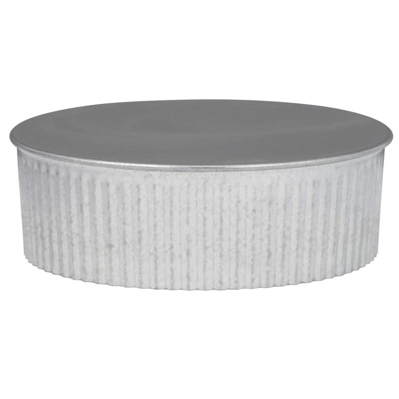 Imperial 5 in. D Galvanized Steel Crimped Pipe End Cap