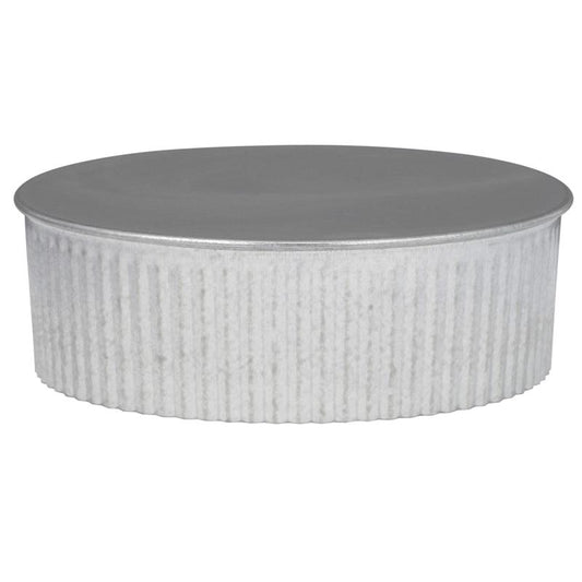 Imperial 6 in. D Galvanized Steel Crimped Pipe End Cap