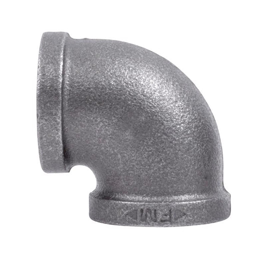 STZ Industries 3/4 in. FIP each X 3/4 in. D FIP Black Malleable Iron 90 Degree Elbow